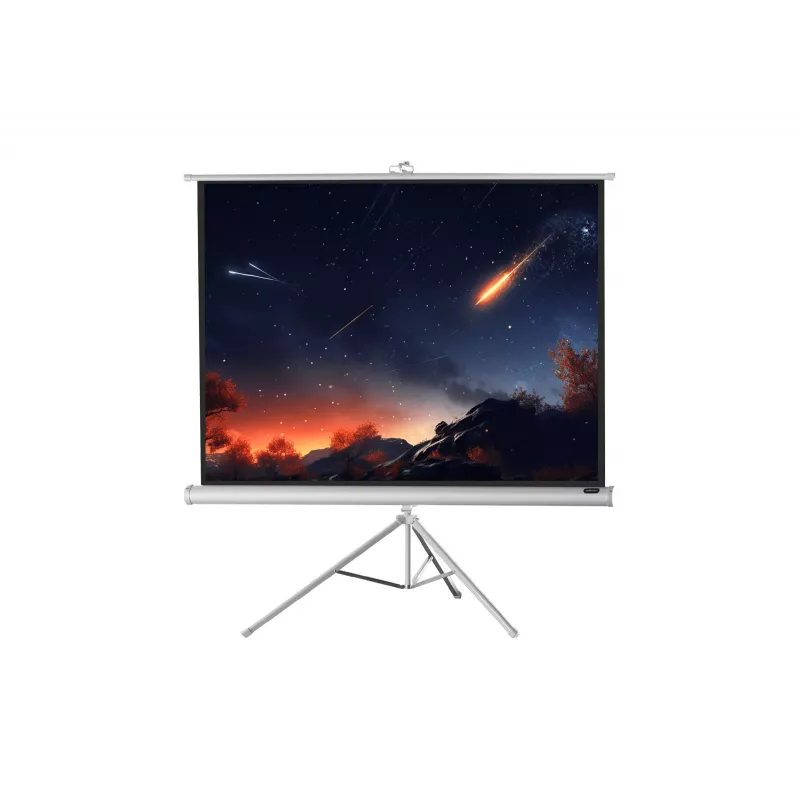 Tela de projeção com tripé celexon Economy 133 x 133 cm White Edition