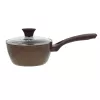 NEWILL Natura Panela de molho com tampa de vidro 18 cm indução castanha