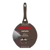 NEWILL Natura Panela de molho com tampa de vidro 18 cm indução castanha