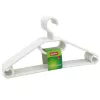 Cabides de plástico SAUBER pack de 10 preto/branco/cinzento – Cabides estreitos que poupam espaço com gancho rotativo a 360° e entalhes para os ombros