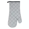 Luva de grelhador resistente ao calor ASI COLLECTION 18x38cm prateada com costuras pretas