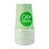 Conjunto de louça de piquenique compostável GOGREEN para 4 pessoas, 24 peças, de origem vegetal, branco natural