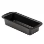 Forma de bolo retangular NEWILL 25x11x6,4 cm preta forma antiaderente de aço carbono
