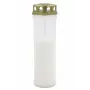 Vela de campa com tampa CANDELA, duração aprox. 98 h, branca