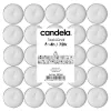 Velas de chá CANDELA 75 unid. – Velas de chá brancas sem perfume de parafina em copos de alumínio, 3,5-4h de duração