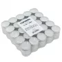 Velas de chá CANDELA 100 unid., brancas, sem perfume, 4 h de duração
