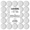 Velas de chá CANDELA 100 unid., brancas, sem perfume, 4 h de duração