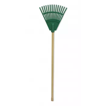 Ancinho de mão pequeno com cabo HORTUS verde 20 cm 14 dentes