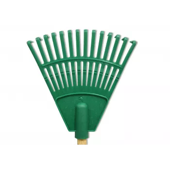 Ancinho de mão pequeno com cabo HORTUS verde 20 cm 14 dentes