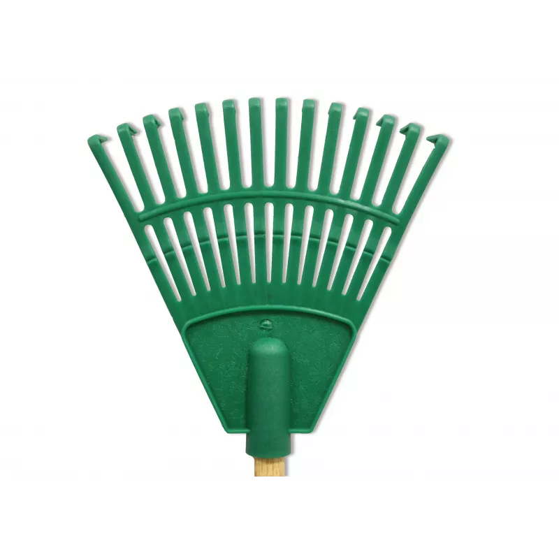 Ancinho de mão pequeno com cabo HORTUS verde 20 cm 14 dentes