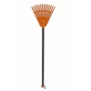 HORTUS ancinho de mão pequeno com cabo, laranja, cabeça 20 cm, 14 dentes