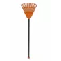 HORTUS ancinho de mão pequeno com cabo, laranja, cabeça 20 cm, 14 dentes