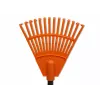 HORTUS ancinho de mão pequeno com cabo, laranja, cabeça 20 cm, 14 dentes