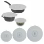 ASI COLLECTION conjunto de tampas de silicone com 3 Ø20/26/30cm cinzento