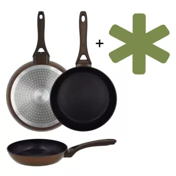 NEWILL Natura frigideira Ø28 cm indução castanha com proteção anti-salpicos