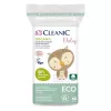 Cleanic Baby Eco discos de algodão para bebés, 60 unidades, 100 % algodão natural, hipoalergénicos, sem cloro