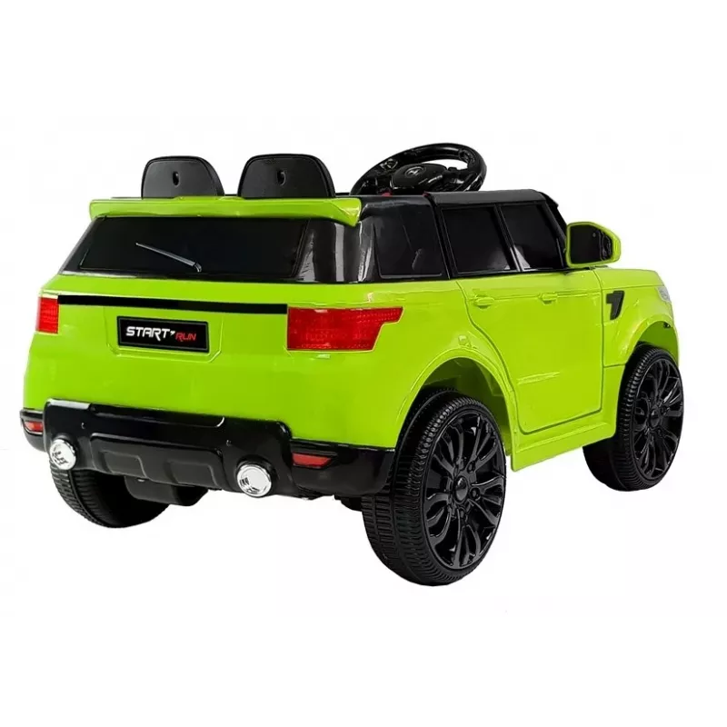 PETMEX HL1638 veículo infantil elétrico verde com luzes LED, leitor MP3, comando à distância