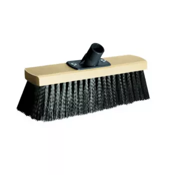 Escova de pavimentos grande YORK, 30 cm para limpadora a vapor Kärcher SC, tecnologia de lamelas, articulação flexível, preto
