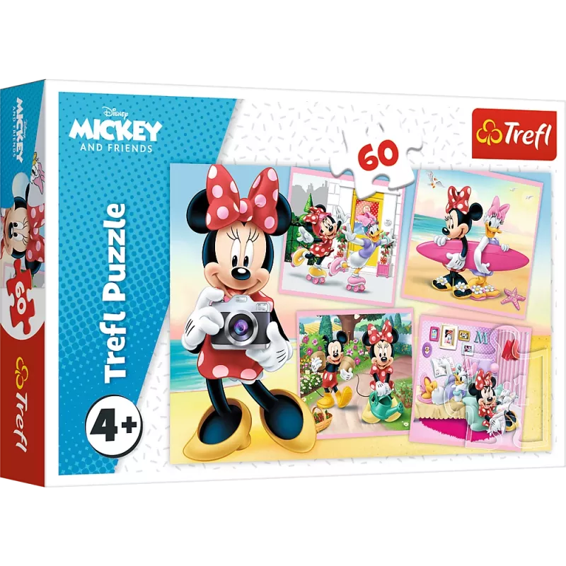 Puzzle TREFL 60 peças - Lovely Minnie - Disney Minnie Mouse