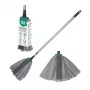 Cabeça de esfregona de microfibra com cabo telescópico Eco Ego CIRCULAR RUBI
