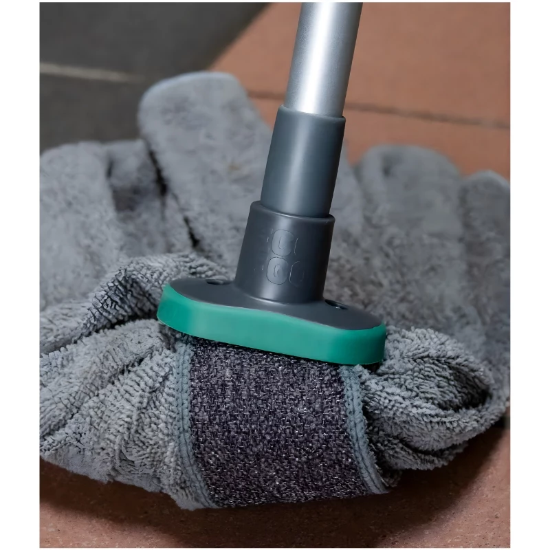 Cabeça de esfregona de microfibra com cabo telescópico Eco Ego CIRCULAR RUBI