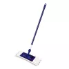 YORK Smart Flat Mop Brush 45x15 cm com cabo telescópico 74-130 cm, microfibra, cinzento/azul