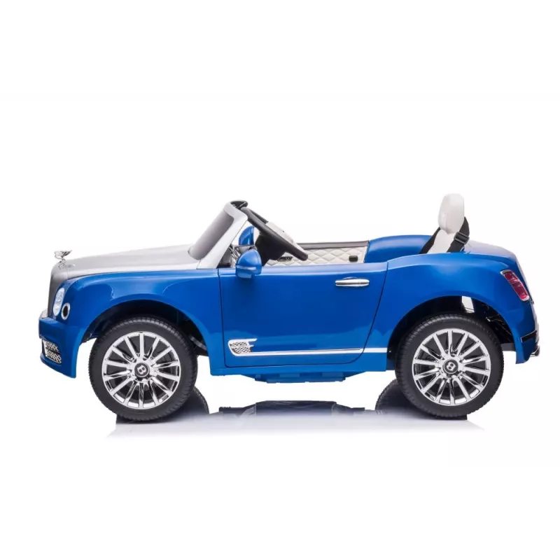 LEAN CARS carro elétrico infantil a bateria Bentley Mulsanne azul pintado 12V para conduzir