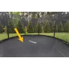 LEAN SPORT PRO 12ft tapete de substituição para trampolim, 72 ganchos, polipropileno resistente aos UV, preto