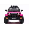 LEAN CARS BRD-7588 rosa 12V Jeep elétrico montável para crianças com luzes LED, MP3, controlo remoto, 4x4