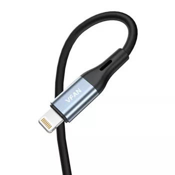 Cabo de áudio VIPFAN L05 Lightning para 3,5 mm AUX, 1 m, cinzento