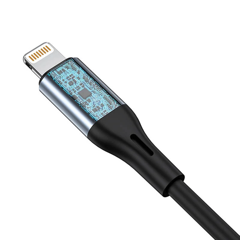 Cabo de áudio VIPFAN L05 Lightning para 3,5 mm AUX, 1 m, cinzento