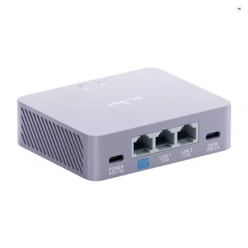 Router Wi-Fi GL.iNet GL-MT5000 AX5400 Wi-Fi 6 dual-band com portas 2,5G multi-gigabit, OpenWrt, WireGuard VPN, 1GB RAM, 8GB eMMC