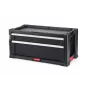 KETER DIY caixa de ferramentas com 2 gavetas, 56,2 x 28,9 x 26,2 cm, preto/vermelho