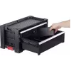 KETER DIY caixa de ferramentas com 2 gavetas, 56,2 x 28,9 x 26,2 cm, preto/vermelho