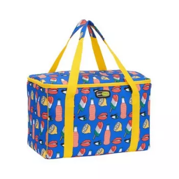 Bolsa térmica GIOSTYLE Evo Square sortida, verde/vermelho/azul com decoração, 15 L