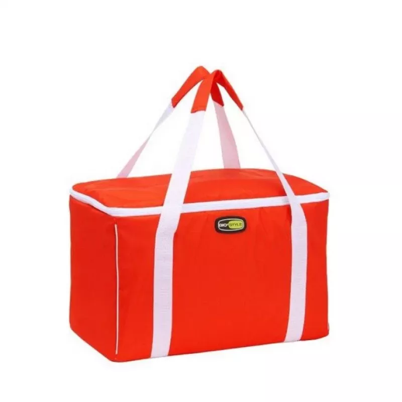 Bolsa térmica GIOSTYLE Evo Square sortida, verde/vermelho/azul com decoração, 15 L
