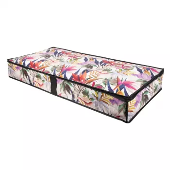 Caixa de arrumação de roupa ORDINETT 107x50x15 cm Floral Beauty
