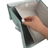 Caixa de arrumação quadrada ORDINETT com fecho de correr 30x30x21 cm menta