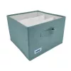 Caixa de arrumação ORDINETT Box Cube 29x29x18,5 cm com tampa em verde-menta