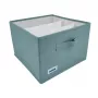 Caixa de arrumação ORDINETT Box Cube 29x29x18,5 cm com tampa em verde-menta