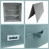 Caixa de arrumação ORDINETT Box Cube 29x29x18,5 cm com tampa em verde-menta