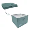 Caixa de arrumação ORDINETT Box Cube 29x29x18,5 cm com tampa em verde-menta