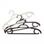 Cabides de plástico ORDINETT Eris pack de 3, várias cores, 41,5 x 2,8 x 21 cm
