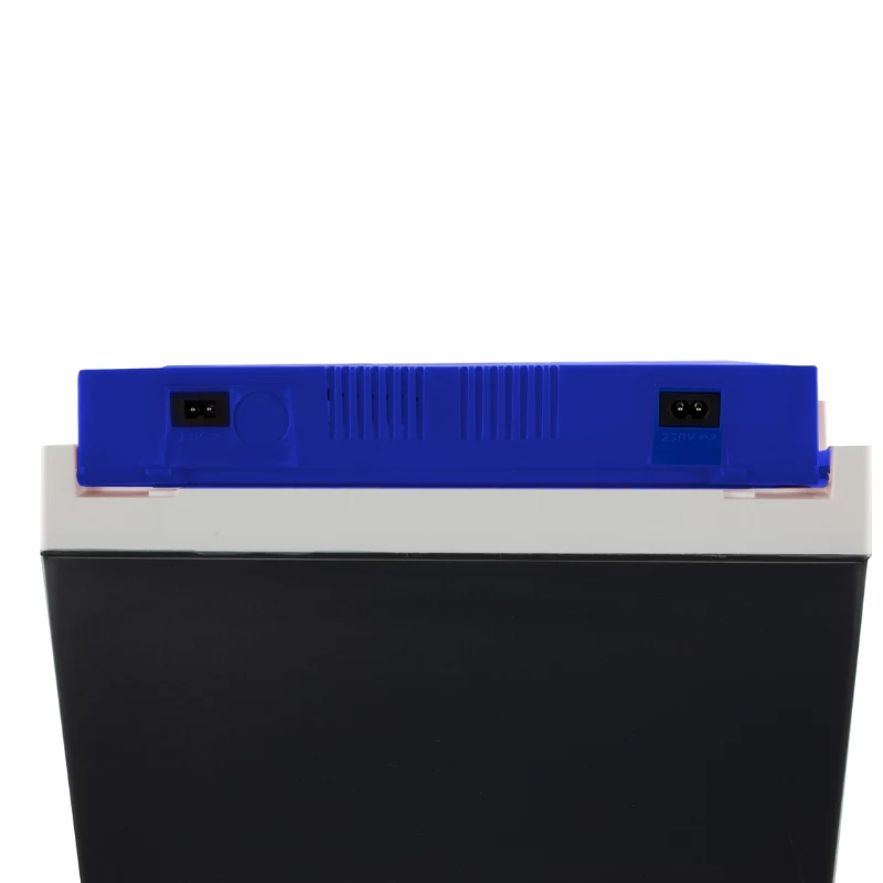 Arca térmica elétrica GIOSTYLE Brio 26 12/230V 26L cinzento-escuro com detalhes vermelho/azul