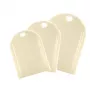 Conjunto de tábuas de corte GIOSTYLE, 3 peças, polipropileno, creme, retangular, com ranhura para suco e orifício para pendurar