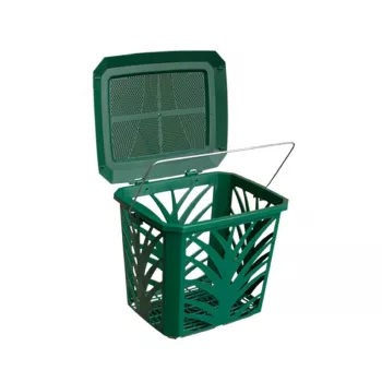Balde de compostagem BIOBAG MaxAir 7L 24x19,7x20,5cm verde
