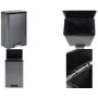 Balde de pedal em aço inoxidável Rubbermaid Elite 45L, retangular, resistente a impressões digitais 2112520