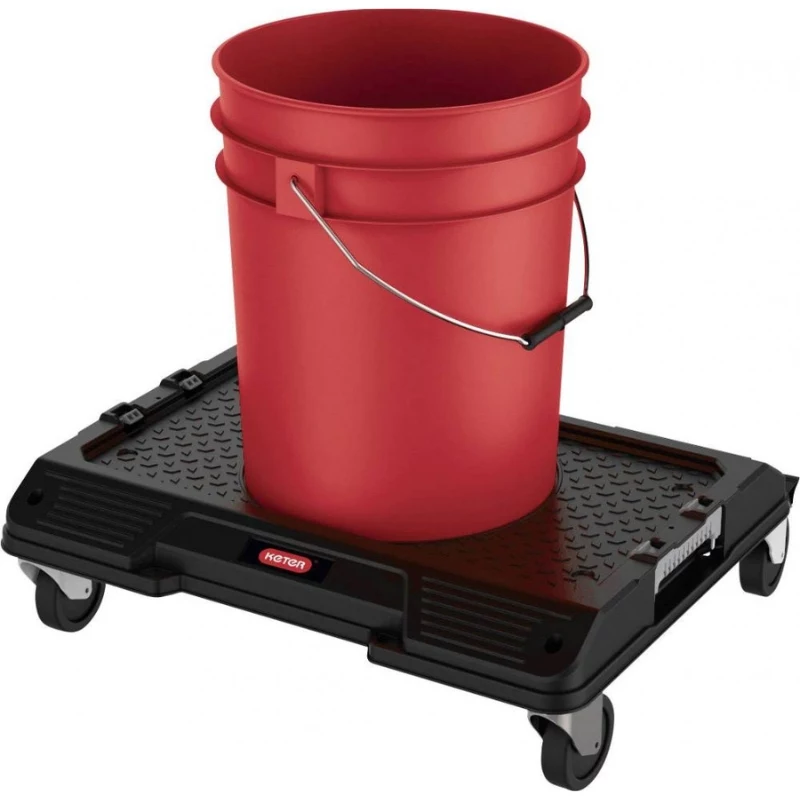 Carrinho de transporte KETER DIY Connect 55,7x43,7x16,4 cm, preto/vermelho, IP54, carga de 30 kg