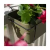 Conjunto de varanda STEFANPLAST com sistema de rega automática e suporte metálico 50x18x17 cm verde
