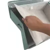 Caixa de arrumação retangular com fecho de correr ORDINETT 42x32x14 cm menta